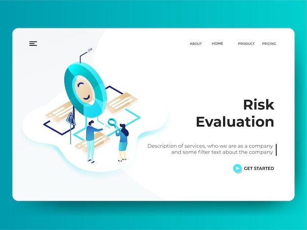 Landing page risk evaluation