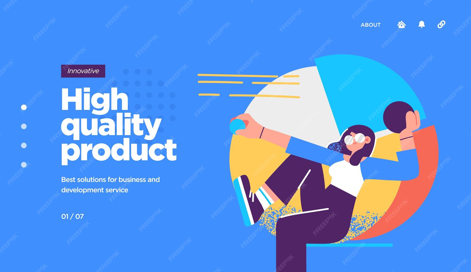 Premium Vector | Landing page template of developing computer software ...