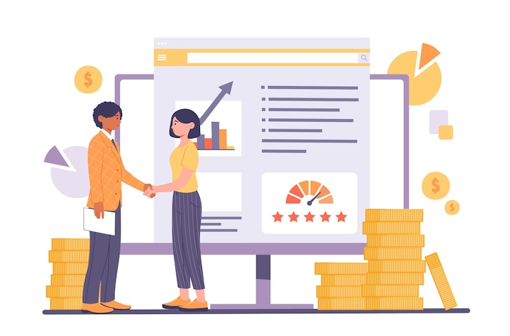 Vector landing page template