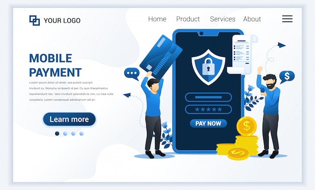 Landing page template
