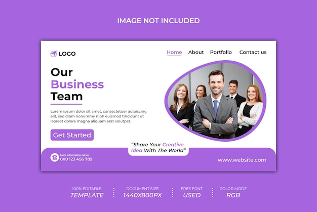 landing page template