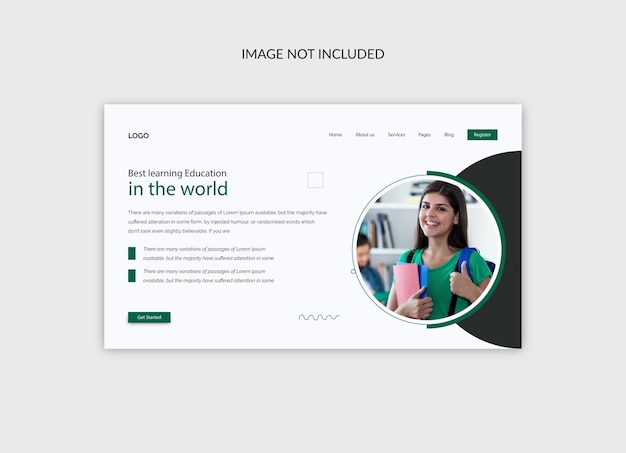 landing page template