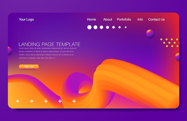 Landing page template