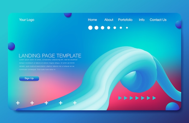 Landing page template 