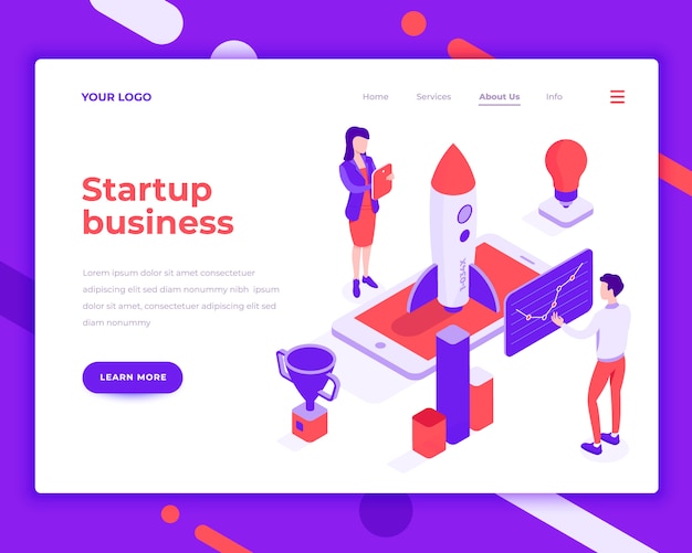 Landing page template