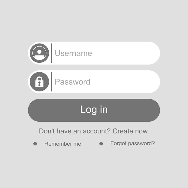 Premium Vector Landing page ui application login design