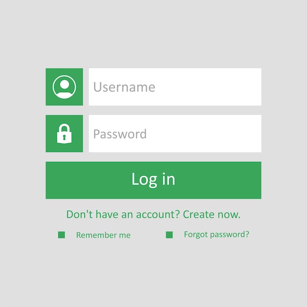 landing page ui application login design