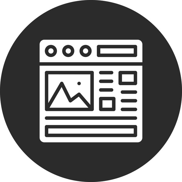 Иллюстрация векторной иконы целевой страницы иконы кодирования и разработки