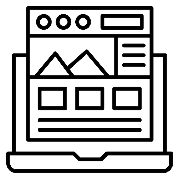 Векторный стиль иллюстрации целевой страницы