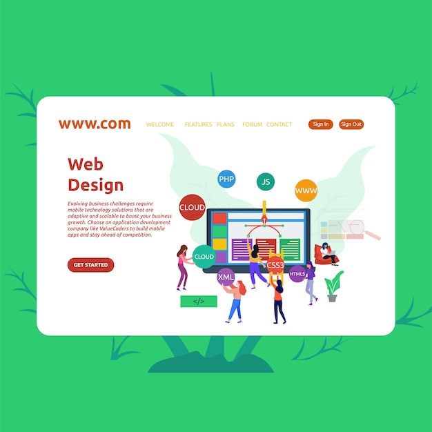 Landing Page Web Design