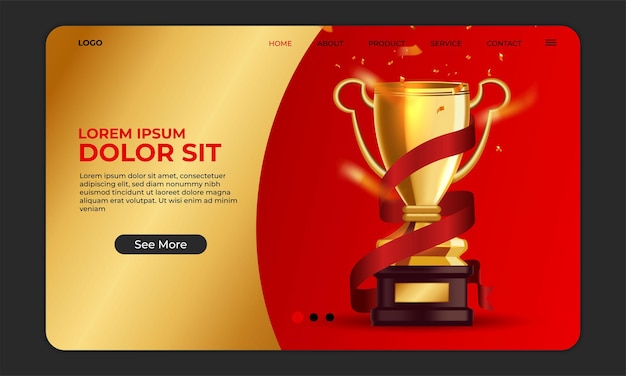 Landing page winner award