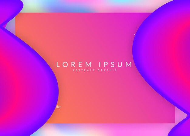 Landing page with liquid dynamic elements and fluid shapes