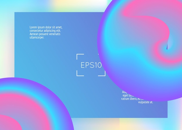 Landing page with liquid dynamic elements and fluid shapes