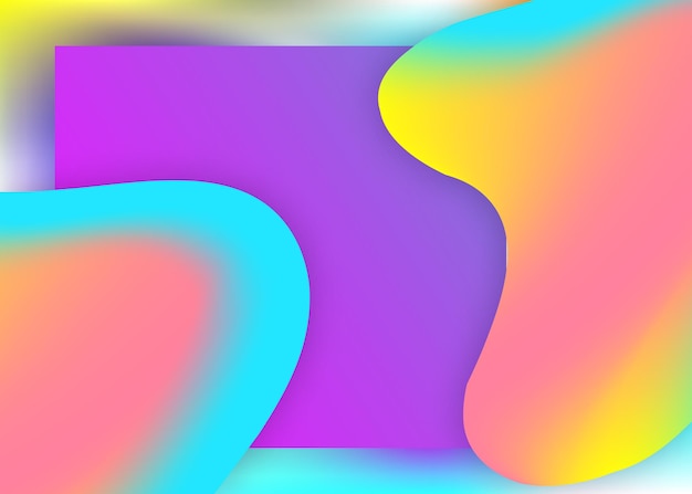 landing page with liquid dynamic elements and fluid shapes