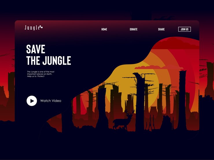 Vector landing page
