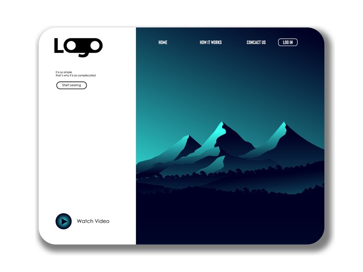 Vector landing page