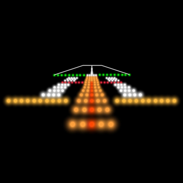 Landingslichten Vector illustratie