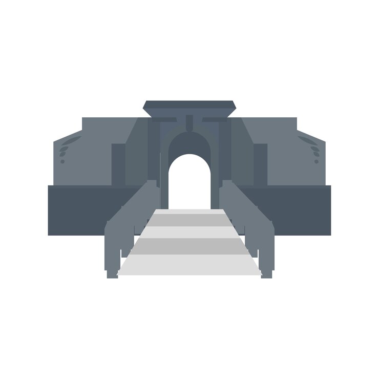 Vector landmark fort marlborough vector illustration