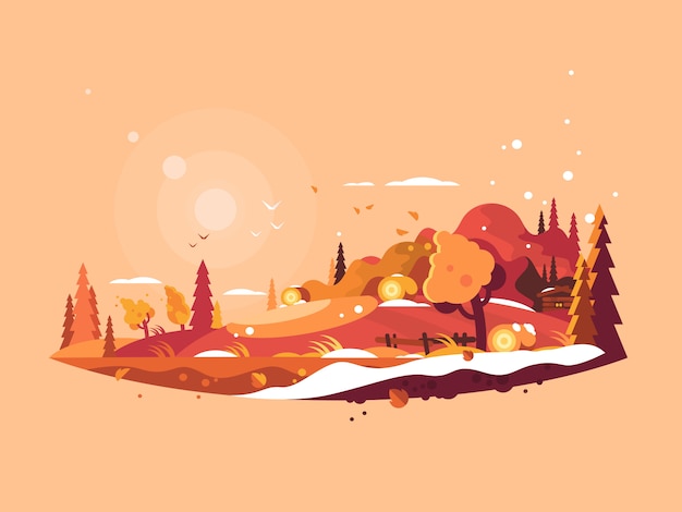 Landscape autumn 