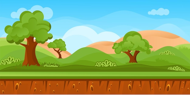 Vector landscape background