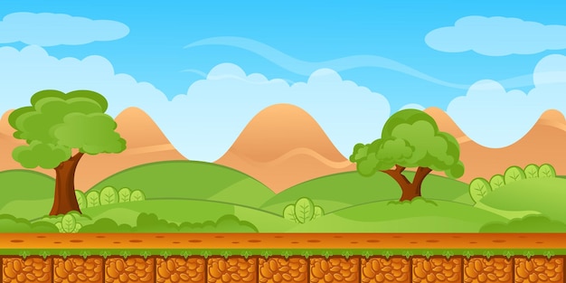 Vector landscape background