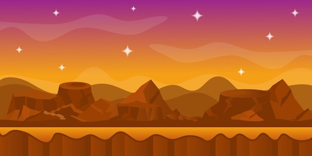 Vector landscape background