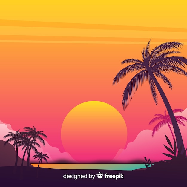 Vector landscape background