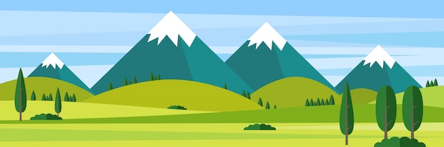 Vector landscape background