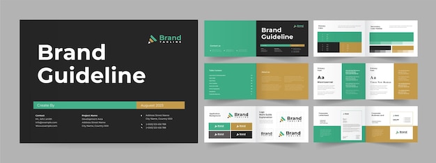 Landscape brand guideline layout