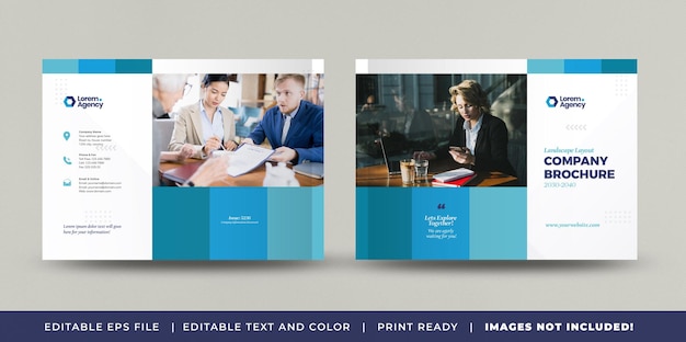 Ландшафтный дизайн обложки бизнес-брошюры или годовой отчет и дизайн обложки буклета о компании