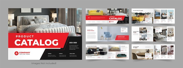 Landscape catalog or catalogue template