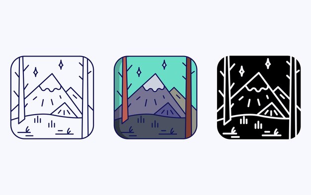 landscape illustration icon