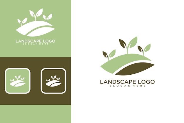 landscape logo design template