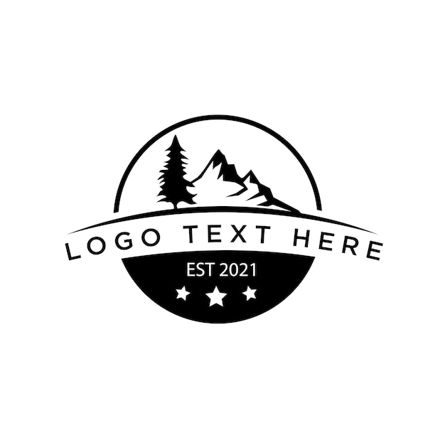 Landscape logo vector design template