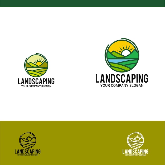 Vector landscape logo