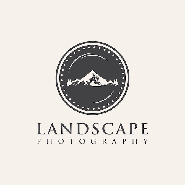 Landscape photography logo design inspiration