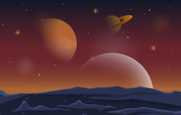 Vector プラネットスカイのランドスケープサーフェス