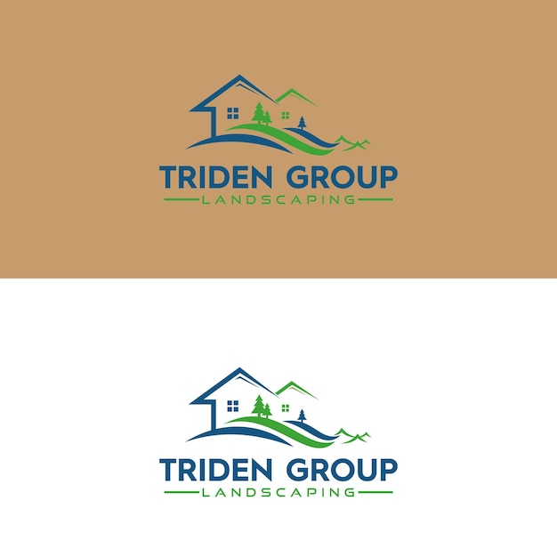 Vector landscaping logo design 1