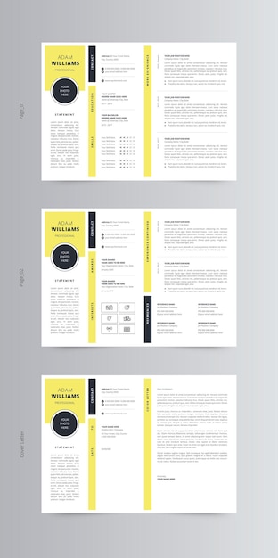 Landschap CV of CV en sollicitatiebrief sjabloon