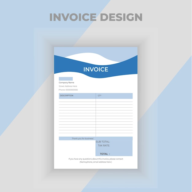 Landschapsarchitectuur invoice sjabloon ontwerp kleur invoice sjablone modern en luxueus ontwerp