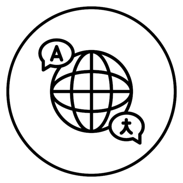 言語アイコンのベクトル画像はデータサイエンスに使用できます