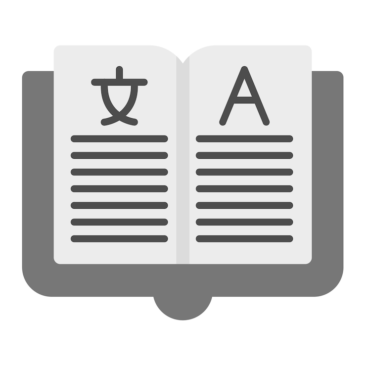 Вектор икона векторного изображения обучения языку может быть использована для онлайн-обучения