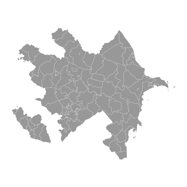 Lankaran map administrative division of Azerbaijan
