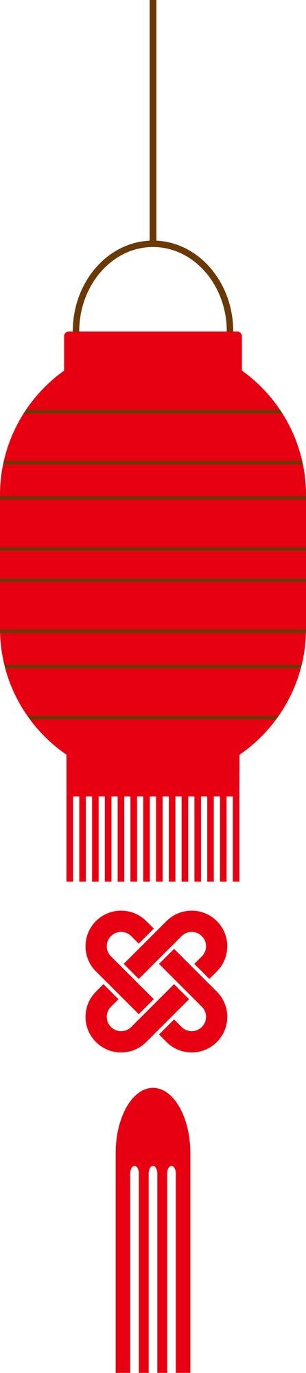 Vector lantaarn chinees decoratieconcept lantaarndecoratie