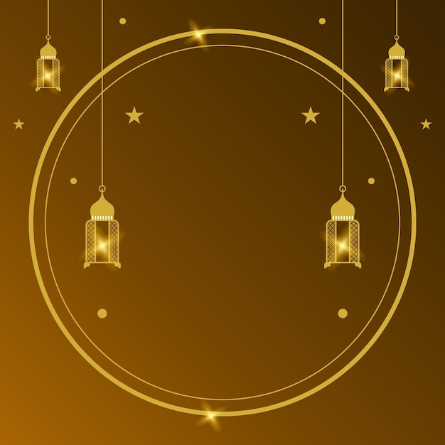 Vector lantern design frame element collection