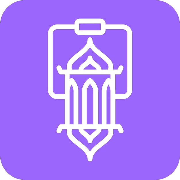 Vector lantern icon style