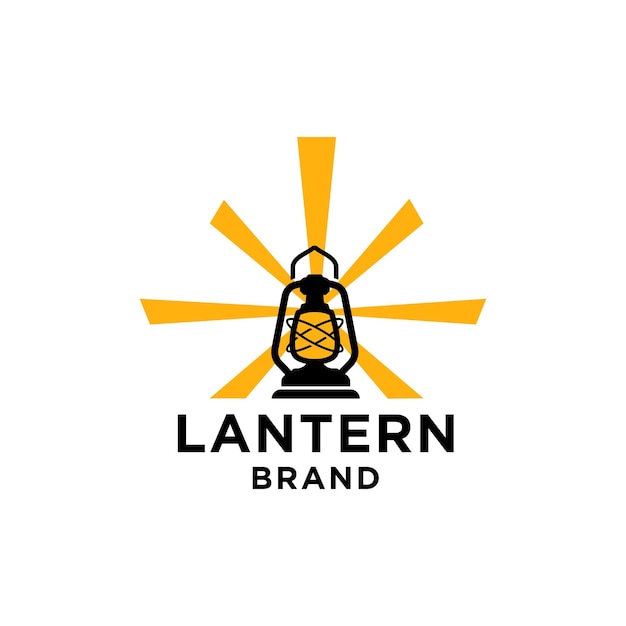 Логотип фонаря, классический старомодный фонарь, классический дизайн логотипа лампы, дизайн иконок, ресторан, винтаж