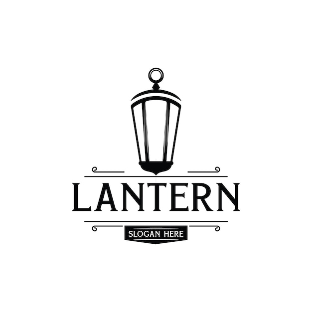 Vector lantern logo design