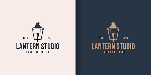 Lanterna musica logo design ispirazione