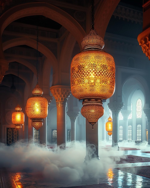 The lantern often used to celebrate the holy month of Ramadan